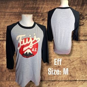 EBBETS FIELD FLANNELSFuji Athletic Club T-Shirt - Black/Gray Raglan